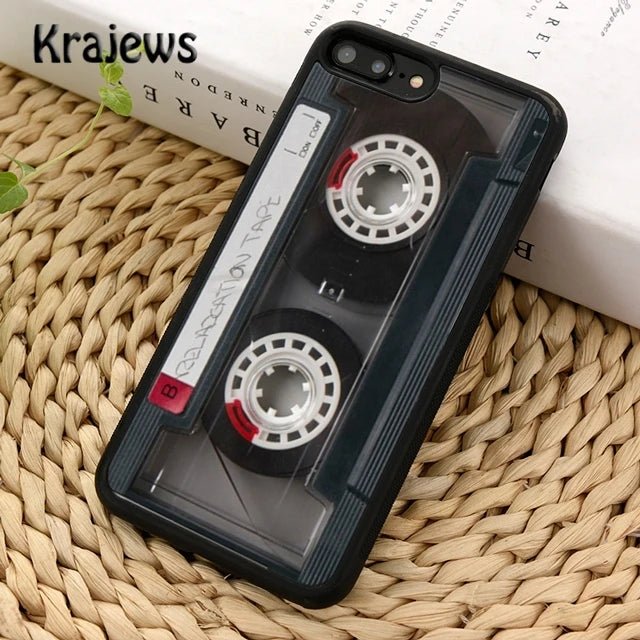 VHS Cassette Tape Phone Case Cover For iPhone 16 15 14 plus XS XR 11 12 mini 13 pro max coque Shell Fundas - SS69