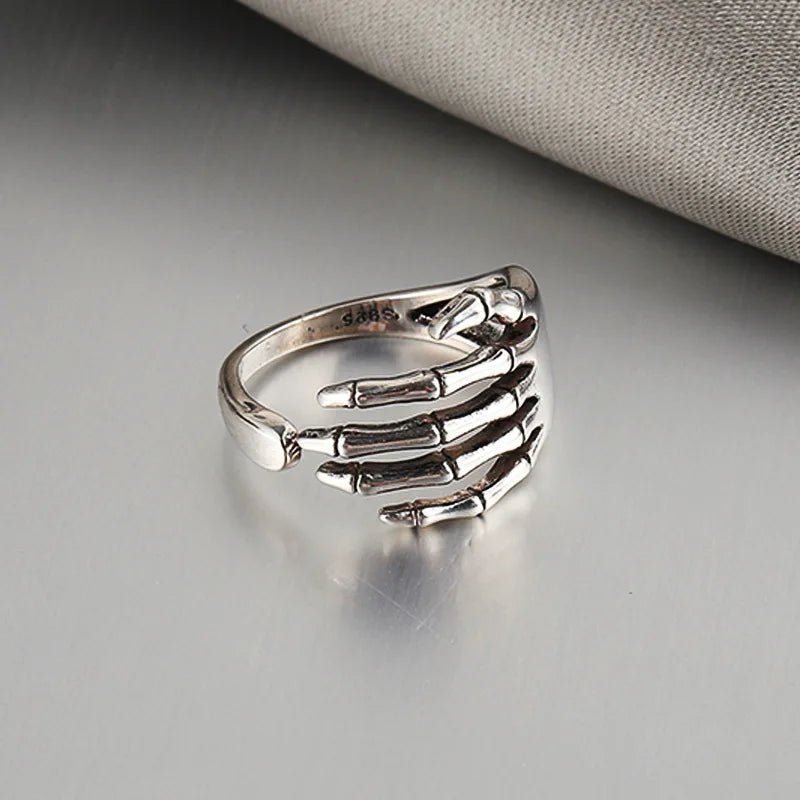 Vintage Personality Gold - Plated Cigarette Holder Ring of Cigarette Holder Bracket Chinese Dragon Rings for Men Party Jewelry - SS69