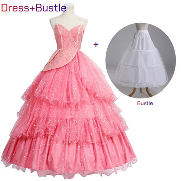Dress ad bustle