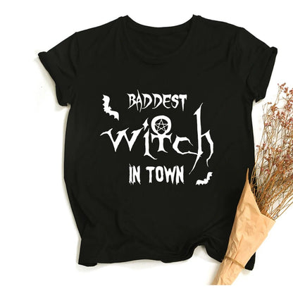Witches Do It Better T-Shirt Black Gothic Tee Shirt Summer Fashion Halloween Party Tshirts Short Sleeve O - neck Printed Tee Shirt - SS69