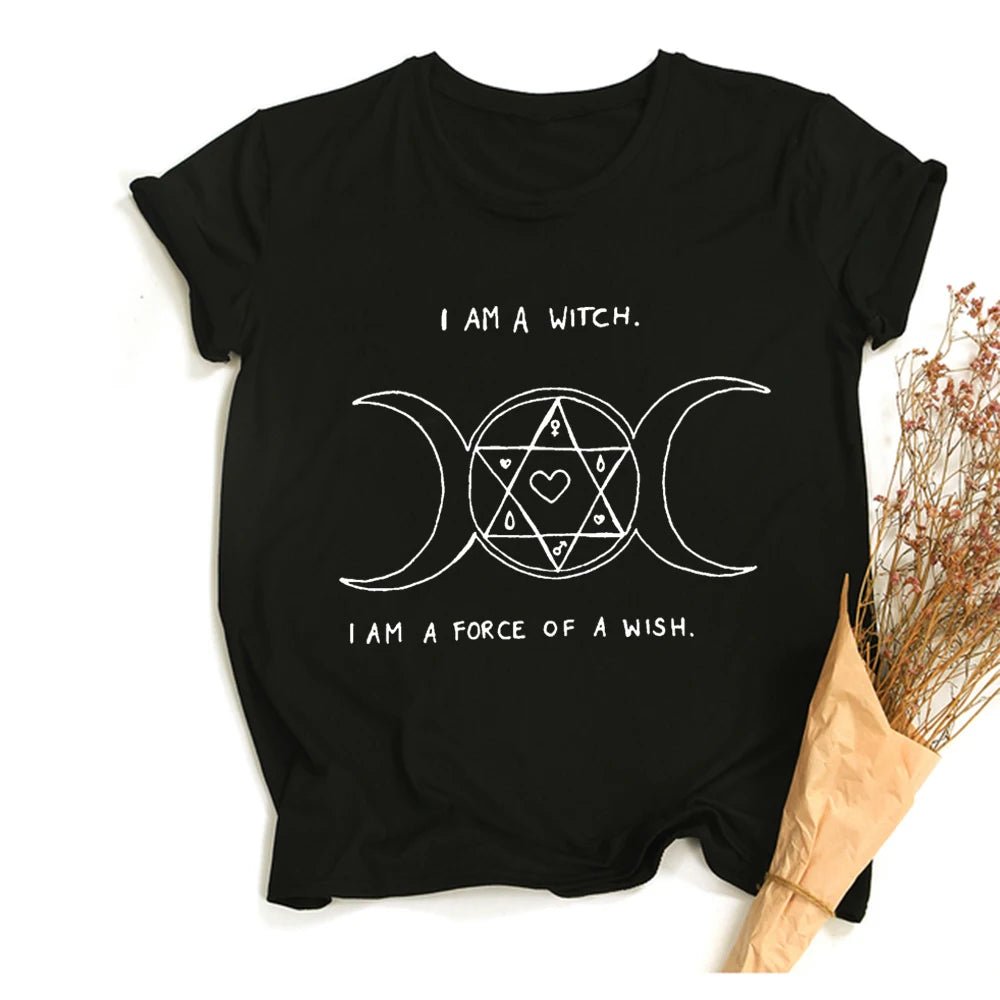 Witches Do It Better T-Shirt Black Gothic Tee Shirt Summer Fashion Halloween Party Tshirts Short Sleeve O - neck Printed Tee Shirt - SS69