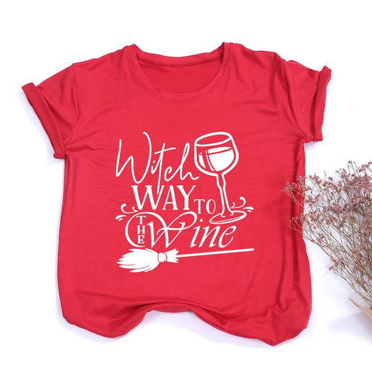 Witches Do It Better T-Shirt Black Gothic Tee Shirt Summer Fashion Halloween Party Tshirts Short Sleeve O - neck Printed Tee Shirt - SS69