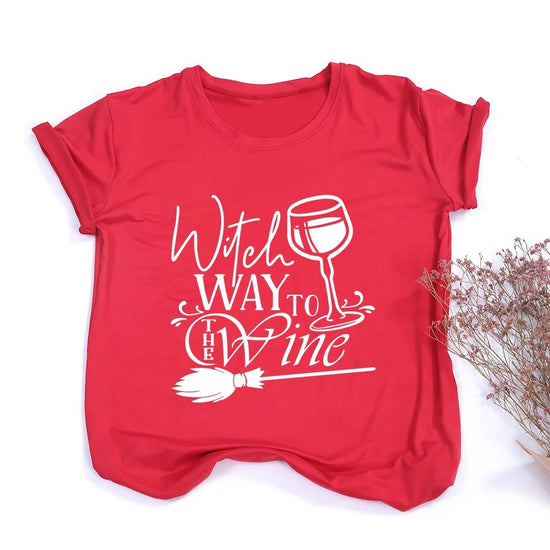 Witches Do It Better T-Shirt Black Gothic Tee Shirt Summer Fashion Halloween Party Tshirts Short Sleeve O - neck Printed Tee Shirt - SS69