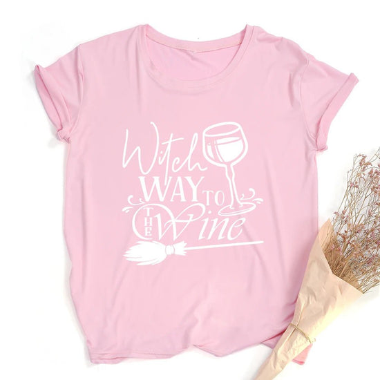 Witches Do It Better T-Shirt Black Gothic Tee Shirt Summer Fashion Halloween Party Tshirts Short Sleeve O - neck Printed Tee Shirt - SS69