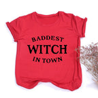 Witches Do It Better T-Shirt Black Gothic Tee Shirt Summer Fashion Halloween Party Tshirts Short Sleeve O - neck Printed Tee Shirt - SS69