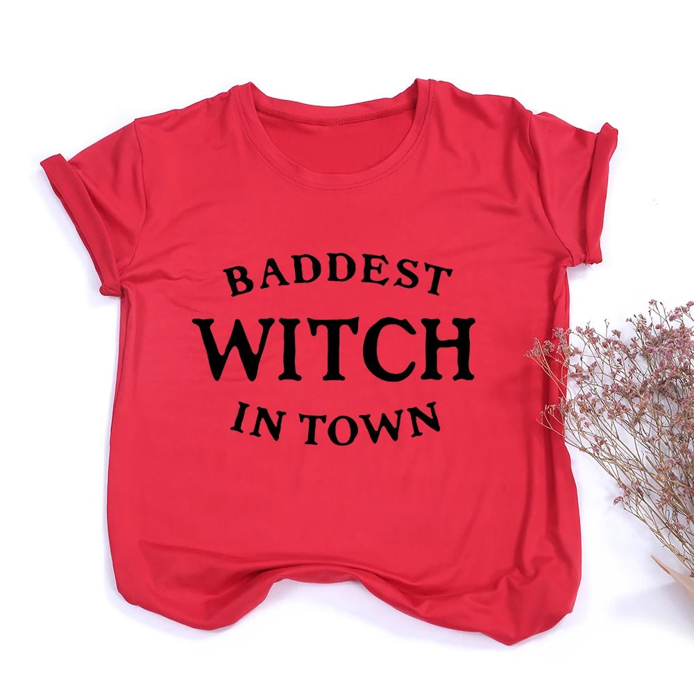 Witches Do It Better T-Shirt Black Gothic Tee Shirt Summer Fashion Halloween Party Tshirts Short Sleeve O - neck Printed Tee Shirt - SS69