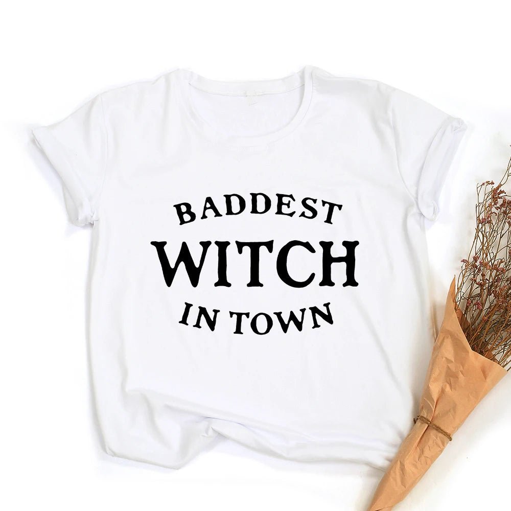 Witches Do It Better T-Shirt Black Gothic Tee Shirt Summer Fashion Halloween Party Tshirts Short Sleeve O - neck Printed Tee Shirt - SS69