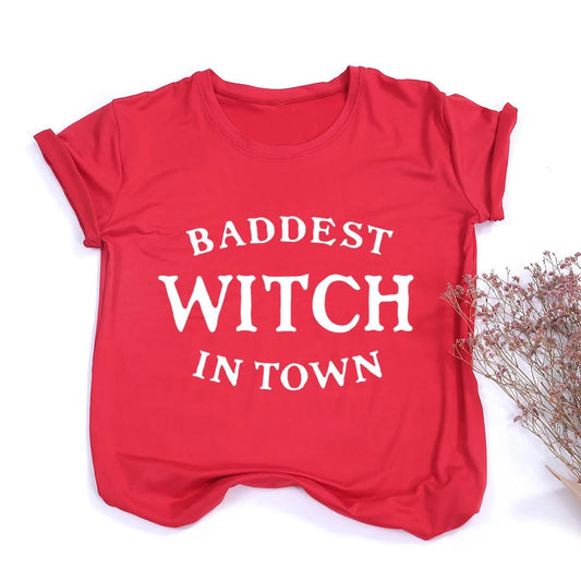 Witches Do It Better T-Shirt Black Gothic Tee Shirt Summer Fashion Halloween Party Tshirts Short Sleeve O - neck Printed Tee Shirt - SS69