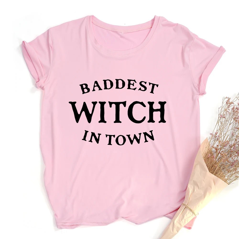 Witches Do It Better T-Shirt Black Gothic Tee Shirt Summer Fashion Halloween Party Tshirts Short Sleeve O - neck Printed Tee Shirt - SS69