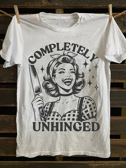 Women's Casual "Momster" Graphic T-Shirt - Short Sleeve, Black with Pink Print, Spring/Summer Fashion Top, Machine Washable, Round Neck, Geometric Design - SS69