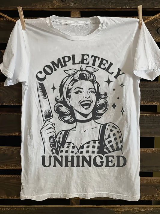 Women's Casual "Momster" Graphic T-Shirt - Short Sleeve, Black with Pink Print, Spring/Summer Fashion Top, Machine Washable, Round Neck, Geometric Design - SS69