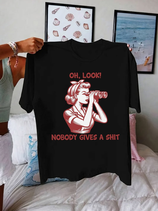 Women's Casual "Momster" Graphic T-Shirt - Short Sleeve, Black with Pink Print, Spring/Summer Fashion Top, Machine Washable, Round Neck, Geometric Design - SS69