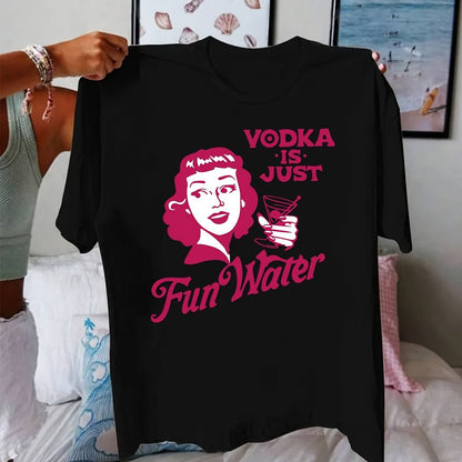 Women's Casual "Momster" Graphic T-Shirt - Short Sleeve, Black with Pink Print, Spring/Summer Fashion Top, Machine Washable, Round Neck, Geometric Design - SS69