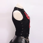 y2k crop top fashion bustier top gothic tank tops Cross Tops e girl clothes vintage tops clothes shirt - SS69
