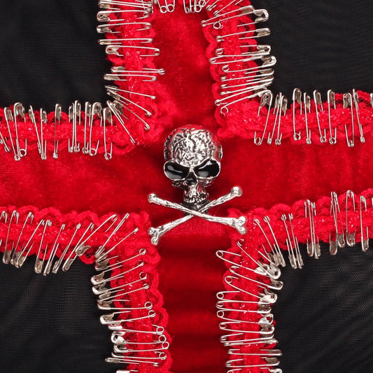 y2k crop top fashion bustier top gothic tank tops Cross Tops e girl clothes vintage tops clothes shirt - SS69