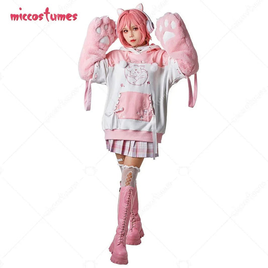 Yae Miko Pullover Hoodie with Detachable Bag Design | SS69 - SS69