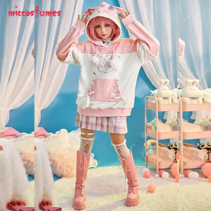 Yae Miko Pullover Hoodie with Detachable Bag Design | SS69 - SS69